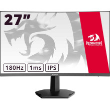 „Redragon Amber II GM27H10C“ 27 colių VA 16:9 lenktas monitorius „Redragon Amber II GM27H10C“ 27 colių VA 16:9 lenktas monitorius
