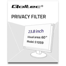 Qoltec 51059 Ekrano privatumo filtrai 60,5 cm 23,8 colio