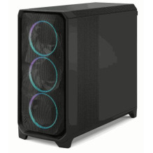 „Fractal Design Midi Meshify 3 Black RGB TG Light Tint“ korpusas