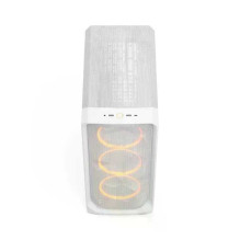 „Fractal Design Midi Meshify 3 Ambience Pro RGB White TG Clear“ korpusas