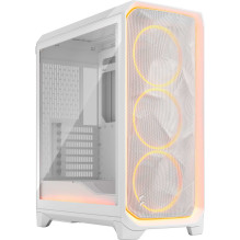 „Fractal Design Midi Meshify 3 Ambience Pro RGB White TG Clear“ korpusas