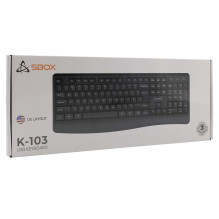 Sbox K-103 Keyboard US Black Sbox K-103 Keyboard US Black