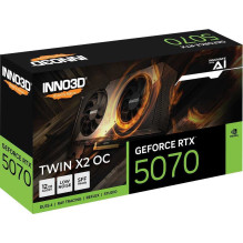 „Inno3D GeForce RTX 5070 Twin X2 OC“ 12 GB GDDR7 192 bitų vaizdo plokštė „Inno3D GeForce RTX 5070 Twin X2 OC“ 12 GB GDDR7 192 bitų vaizdo plokštė