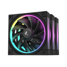 Deepcool FL12 juodos spalvos 3 vnt. Deepcool FL12 juodos spalvos 3 vnt.