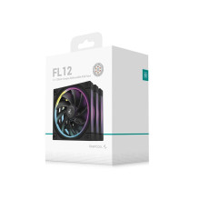 Deepcool FL12 juodos spalvos 3 vnt. Deepcool FL12 juodos spalvos 3 vnt.