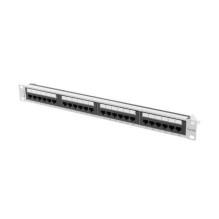 Lanberg Pataisymo skydelis 24port 1U cat.6A UTP balta