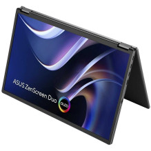 Asus ZenScreen Duo MQ149CD 14' OLED 16:10 sidabrinis Asus ZenScreen Duo MQ149CD 14' OLED 16:10 sidabrinis