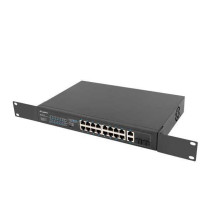 Lanberg Switch stovas 19" POE+ 16x Prievadai