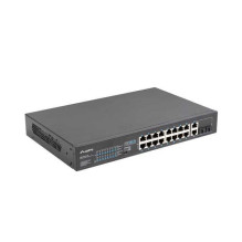 Lanberg Switch stovas 19" POE+ 16x Prievadai
