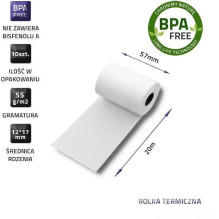 Qoltec 51896 terminis ritinėlis 57 x 20