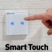 Tellur Smart WiFi komutatorius, SS2N 2 prievadų 1800W 10A