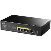 CUDY GS1005PTS1 network switch Gigabit Ethernet PoE Black