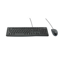„Logitech MK120“ stalinio kompiuterio komplektas, juodas, JAV išdėstymas