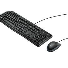 „Logitech MK120“ stalinio kompiuterio komplektas, juodas, JAV išdėstymas