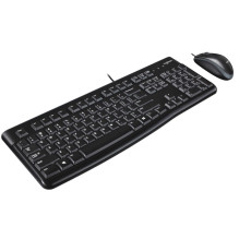 „Logitech MK120“ stalinio kompiuterio komplektas, juodas, JAV išdėstymas