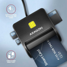 Axagon CRE-SM3SD USB-A 4-slot Smart / ID card FlatReader Axagon CRE-SM3SD USB-A 4-slot Smart / ID card FlatReader
