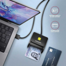 Axagon CRE-SM3SD USB-A 4-slot Smart / ID card FlatReader Axagon CRE-SM3SD USB-A 4-slot Smart / ID card FlatReader