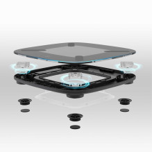 Homedics SCL-B200-BK3R GLO kūno analizatoriaus vonios svarstyklės Homedics SCL-B200-BK3R GLO kūno analizatoriaus vonios svarstyklės