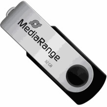 MediaRange MR1952 32GB USB 3.2 Gen1 USB-C juoda / Silver MediaRange MR1952 32GB USB 3.2 Gen1 USB-C juoda / Silver