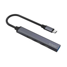 Savio USB-C šakotuvas - 3 x USB-A 2.0, 1 x USB-A 3.0 AK-71