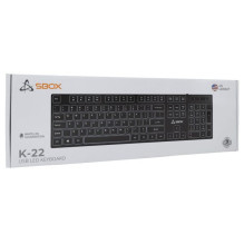 Sbox K-22 klaviatūra, juoda (JAV)