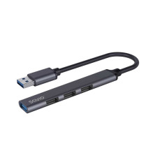 Savio šakotuvas USB-A - 3 × USB-A 2.0, 1 × USB-A 3.1 AK-70