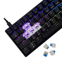 White Shark GK-004121 Shinobi-2 Blue Switch, Black US White Shark GK-004121 Shinobi-2 Blue Switch, Black US