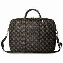 Guess 4G Peony Front Pocket Zipper Triangle Logo 16" black Guess 4G Peony Front Pocket Zipper Triangle Logo 16" black