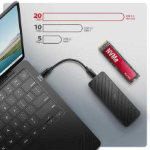 Axagon EEM2-20G M.2 NVMe USB-C 3.2 Armor Juoda Axagon EEM2-20G M.2 NVMe USB-C 3.2 Armor Juoda