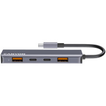CANYON šakotuvas DS-18 5in1 USB-C pilkas CANYON šakotuvas DS-18 5in1 USB-C pilkas