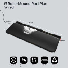 Contour Design RollerMouse Plus Thin Client Black / red Contour Design RollerMouse Plus Thin Client Black / red