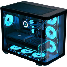Aerocool P500C-G-BK-V1 oN Full Tempered Glas (B) Black Aerocool P500C-G-BK-V1 oN Full Tempered Glas (B) Black