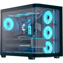 Aerocool P500C-G-BK-V1 oN Full Tempered Glas (B) Black Aerocool P500C-G-BK-V1 oN Full Tempered Glas (B) Black