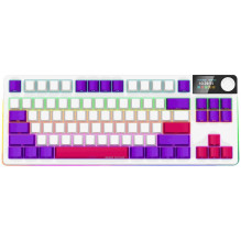 Lorgar KBP70TKLW, Wireless TKL Mechanical Gaming Keyboard Pro White / Purple