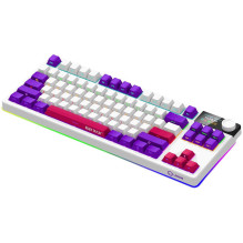Lorgar KBP70TKLW, Wireless TKL Mechanical Gaming Keyboard Pro White / Purple