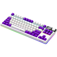Lorgar KBP70TKLW, Wireless TKL Mechanical Gaming Keyboard Pro White / Purple
