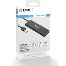 Emtec Hub Ultra Slim USB 3.1 4 Port T620, USB šakotuvas