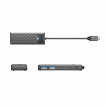 Orico šakotuvas PAPW2AC-C3 USB-C juodas Orico šakotuvas PAPW2AC-C3 USB-C juodas