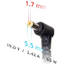 Akyga AK-ND-06 65W: 19V, 3.42A, 5.5x1.7 mm