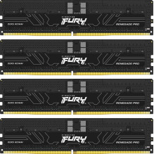 Kingston Fury Renegade Pro Juoda 4x16GB DDR5 6400MHZ RDIMM KF564R32RBEK4-64