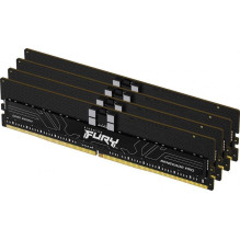 Kingston Fury Renegade Pro Juoda 4x16GB DDR5 6400MHZ RDIMM KF564R32RBEK4-64