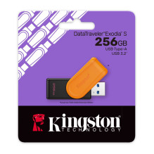 Kingston 256GB Portable USB 3.2 Gen 1 DataTraveler Exodia S DTXS / 256GB Kingston 256GB Portable USB 3.2 Gen 1 DataTraveler Exodia S DTXS / 256GB