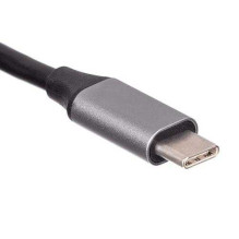 Akyga Hub AK-AD-66 USB-C pilka