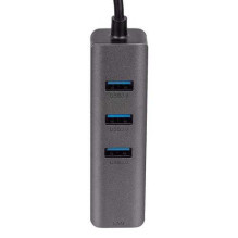 Akyga Hub AK-AD-66 USB-C pilka