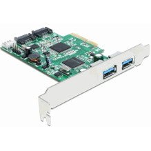 DELOCK PCIe valdiklis 2x USB 3.0 2x SATA DELOCK PCIe valdiklis 2x USB 3.0 2x SATA