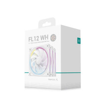Deepcool FL12 120mm Case Fan White 3pcs R-FL12-WHAPN3-G Deepcool FL12 120mm Case Fan White 3pcs R-FL12-WHAPN3-G