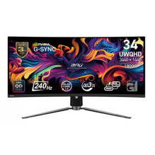 MSI MPG 341CQPX 34 colių QD-OLED 21:9 išlenktas monitorius