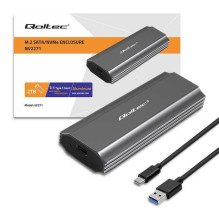 Qoltec NV2271 M.2 SATA USB-C 3.1 pilka Qoltec NV2271 M.2 SATA USB-C 3.1 pilka