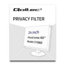 Qoltec RODO ekrano privatumo filtras, skirtas 24 colių 16:9 ekranams Qoltec RODO ekrano privatumo filtras, skirtas 24 colių 16:9 ekranams