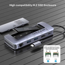 UNITEK D1120A01 USB-C HDMI M2 PD 100W UNITEK D1120A01 USB-C HDMI M2 PD 100W